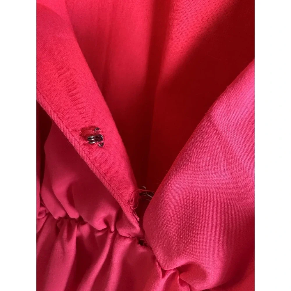 Abercrombie & Fitch Pink Flutter Sleeve Tiered Maxi Dress Size XS